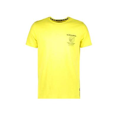 Cars T-shirt Ontario met printopdruk neon geel