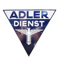 Adler Dienst Logo Emaille Bord - 60 x 52cm - thumbnail