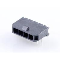 Molex 436500405 Male header, inbouw (standaard) Totaal aantal polen: 4 Rastermaat: 3.00 mm Inhoud: 1 stuk(s) Tray - thumbnail