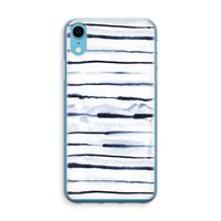 Ink Stripes: iPhone XR Transparant Hoesje