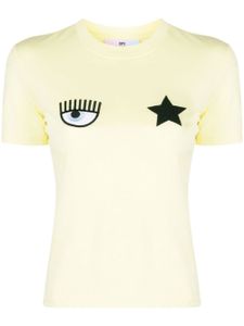 Chiara Ferragni t-shirt Eye Star en coton - Jaune