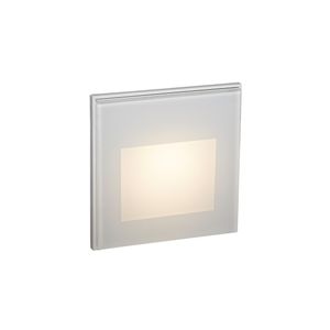 Boss & Wessing BWS Wandlamp LED Mira - Bws Wandlamp Led Mira G 7.5x7.5x6.6 cm 1.5w 157lm Aluminium En Glas Wit