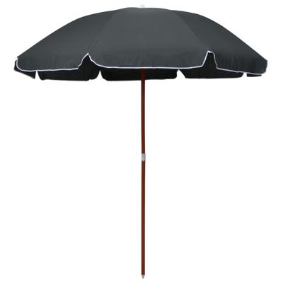 vidaXL Parasol met stalen paal 240 cm antraciet vidaXL Parasol met stalen paal 240 cm antraciet