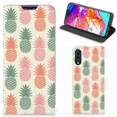 Samsung Galaxy A70 Flip Style Cover Ananas