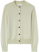 Jil Sander cardigan en laine à col rond - Vert