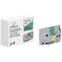 Labeltape Renkforce RF-LT-BTZe731 Compatibel vervangt Brother TZe-731 12 mm Tapekleur: Groen Tekstkleur: Zwart 8 m