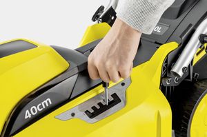 Kärcher 1.444-452.0 grasmaaier Duwgrasmaaier Batterij/Accu Zwart, Geel