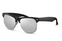 CWI zonnebril unisex wayfarer cat.3 zwart/zilver (CWI2530)