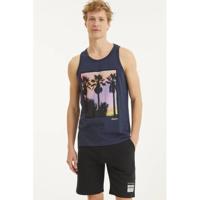JACK & JONES ORIGINALS singlet Night met printopdruk total eclipse