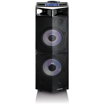 Lenco PMX-300 omroepinstallatie 250 W Trolley met PA-geluidssysteem Zwart Lenco PMX-300 omroepinstallatie 250 W Trolley met PA-geluidssysteem Zwart