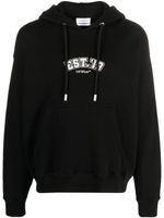 Off-White hoodie Logic en coton - Noir