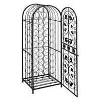 vidaXL Wijnrek voor 45 Flessen Metaal Wijn Opslag Fles Opberg Rek Rekken