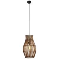 ECO-Light BAMBOO 9510 S1-D BA Hanglamp E27 Bamboe, Bruin - thumbnail