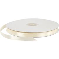 Creotime Satijn lint 10 mm x 100 m off white