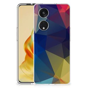 OPPO Reno8 T 5G TPU Hoesje Polygon Dark