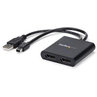 StarTech.com Mini DisplayPort naar DisplayPort multi-monitor splitter - 2 poorts MST hub
