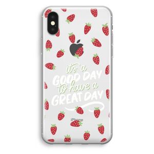 Don't forget to have a great day: iPhone XS Transparant Hoesje