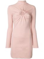 TOM FORD robe ajustée à détail froncé - Rose