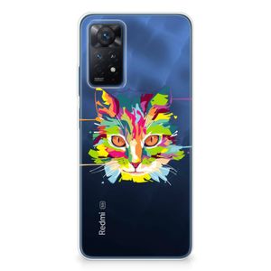 Xiaomi Redmi Note 11 Pro 5G Telefoonhoesje met Naam Cat Color