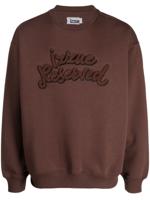 izzue Sweater met logopatch - Bruin