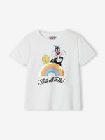 Looney Tunes® Titi en Grosminet meisje T-shirt wit - thumbnail