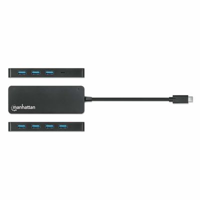 Manhattan 168410 interface hub USB Type-C 5000 Mbit/s Zwart