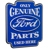 Ford Only Genuine Parts Used Here Pub Bord - Houten Wandbord - Contour Cut - Bar - thumbnail