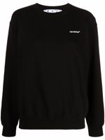 Off-White sweat à rayures Diag - Noir - thumbnail