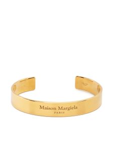 Maison Margiela bracelet à logo gravé - Or