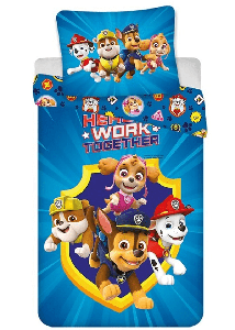 PAW Patrol Dekbedovertrek Hero&apos;s Work Together 140 x 200 cm - 65 x 65 cm - pre order