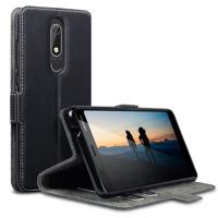 Qubits - slim wallet hoes - Nokia 5.1 - zwart