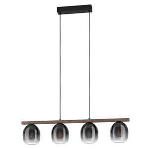 EGLO Filago hangende plafondverlichting Flexibele montage E27 40 W Zwart, Bruin, Transparant