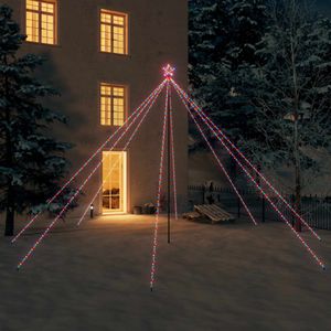 VidaXL Kerstboomverlichting 800 LED&apos;s binnen/buiten 5 m meerkleurig