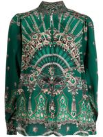 Camilla graphic-print silk blouse - Multicolore