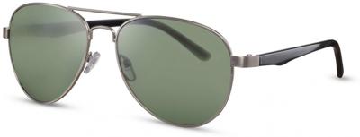 CWI zonnebril unisex piloot zilver/groen (CWI2100) CWI zonnebril unisex piloot zilver/groen (CWI2100)