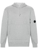 C.P. Company hoodie Diagonal Raised à détail de lentille - Gris