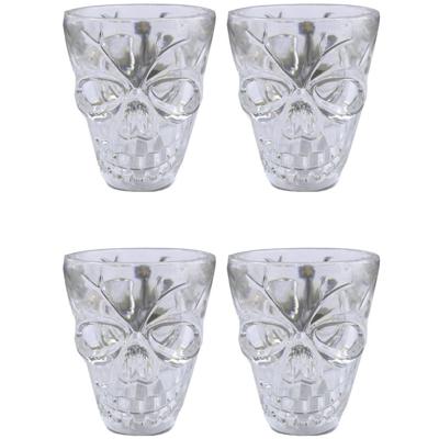 Funny Fashion 74689 4x shotglaasje doodskop