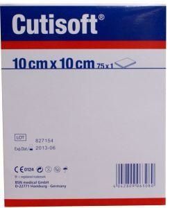 Cutisoft Vliescompressen steriel 10 x 10cm 6 laags (75 st)