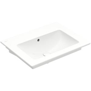 Villeroy & Boch Venticello wastafel zonder kraangat 65x50cm met overloop wit 41246701