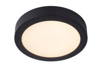 Lucide Brice ronde plafondlamp 24cm 15W zwart - thumbnail