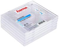 Hama Standaard CD Double Jewel Case, pak van 5, transparant