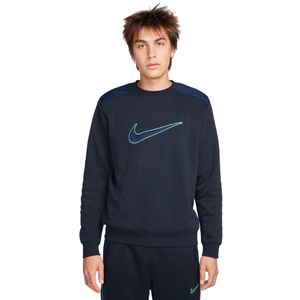 Nike Sportswear Fleece Crew Sweater Donkerblauw