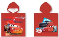 Cars poncho 50 x 100 cm rood - thumbnail