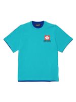 DSQUARED2 KIDS t-shirt en coton à logo imprimé - Bleu - thumbnail