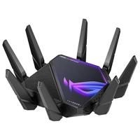 ASUS ROG Rapture GT-AXE16000 Quad-band WiFi 6E Extendable Gaming Router, 6GHz Band, 2.5G Port, Triple-level Game Acceleration, levenslange gratis netwerkbeveiliging, 4G / 5G Router vervanger