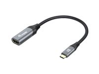 Equip 133492 video kabel adapter 0,15 m USB Type-C HDMI Zwart, Grijs - thumbnail