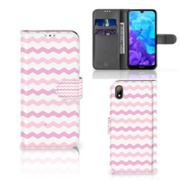 Huawei Y5 (2019) Telefoon Hoesje Waves Roze