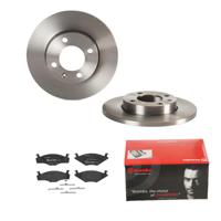 Remmenset, remschijf BREMBO, Remschijftype: Massief, Inbouwplaats: Vooras, u.a. für VW, Seat - thumbnail