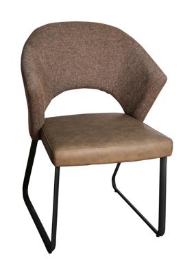 PTMD Eetkamerstoel 'Samuel' PU, kleur Bruin