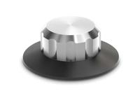 Dynavox Platenklem VC150, klem voor het vastzetten van de plaat voor vinyl platenspeler, van aluminium, zilver